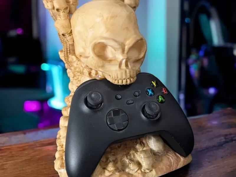 suporte para controle "trono de caveira"