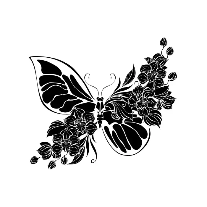 Flower Wings Butterfly wall art