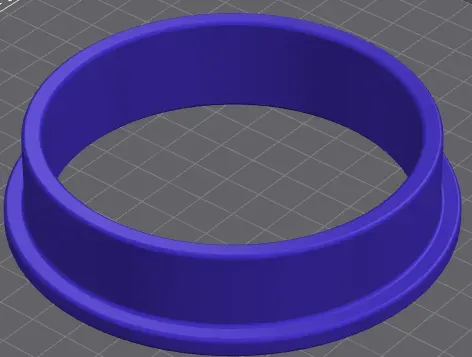 Mount collar for extractor tube to Ender Small enclosure