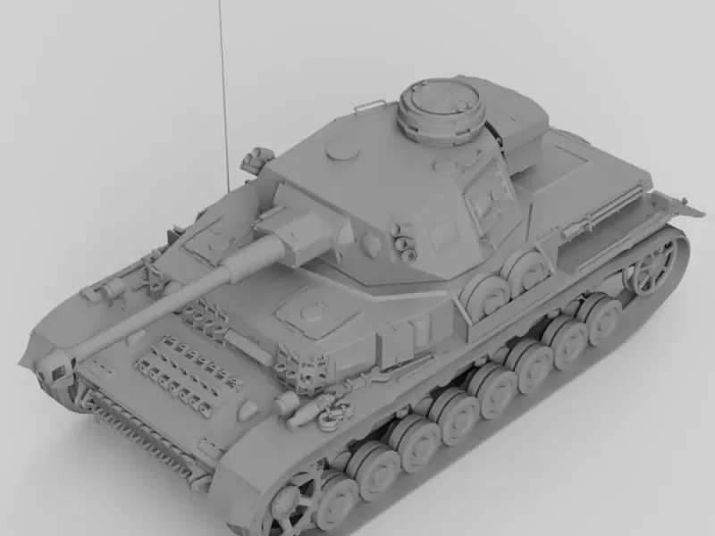 Pz.IV-G MEDIUM TANK | 3D MODEL