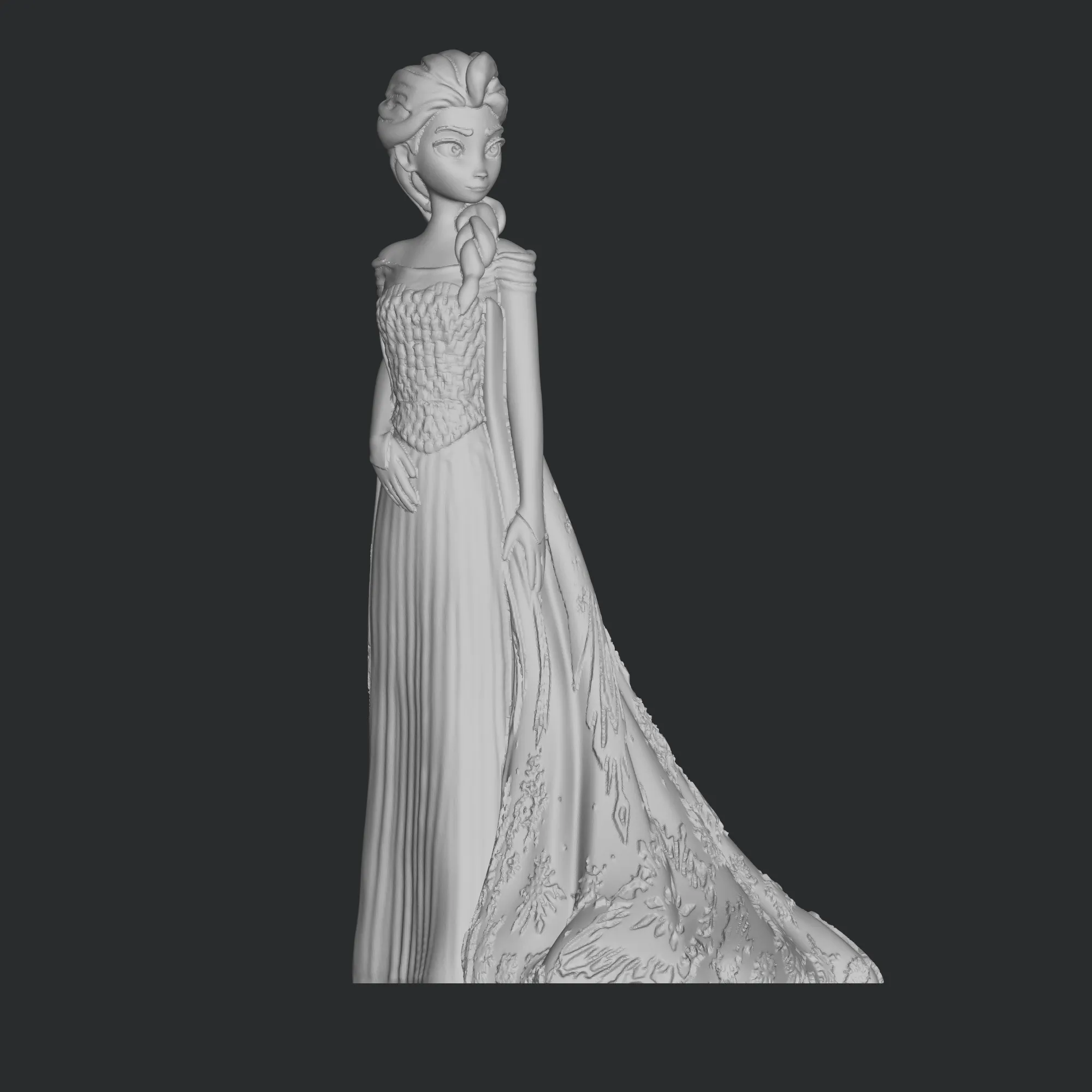 Elsa from Frozen stl file 3d printing, 3d print file