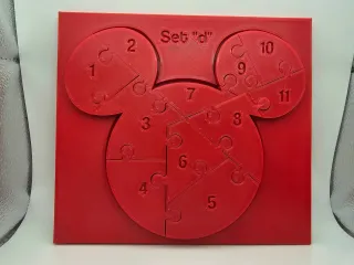 Mickey Head Puzzle - Set D