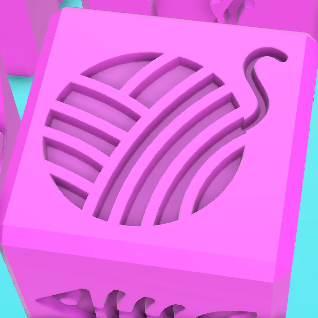 CAT CUBE FOR PLAYDOUGH AND EDUCATIONAL PLAY