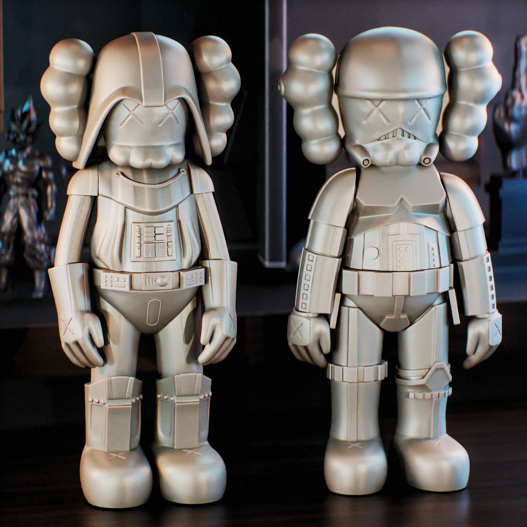 Characters & Creatures STL Download - Kaws Star Wars - Darth Vader