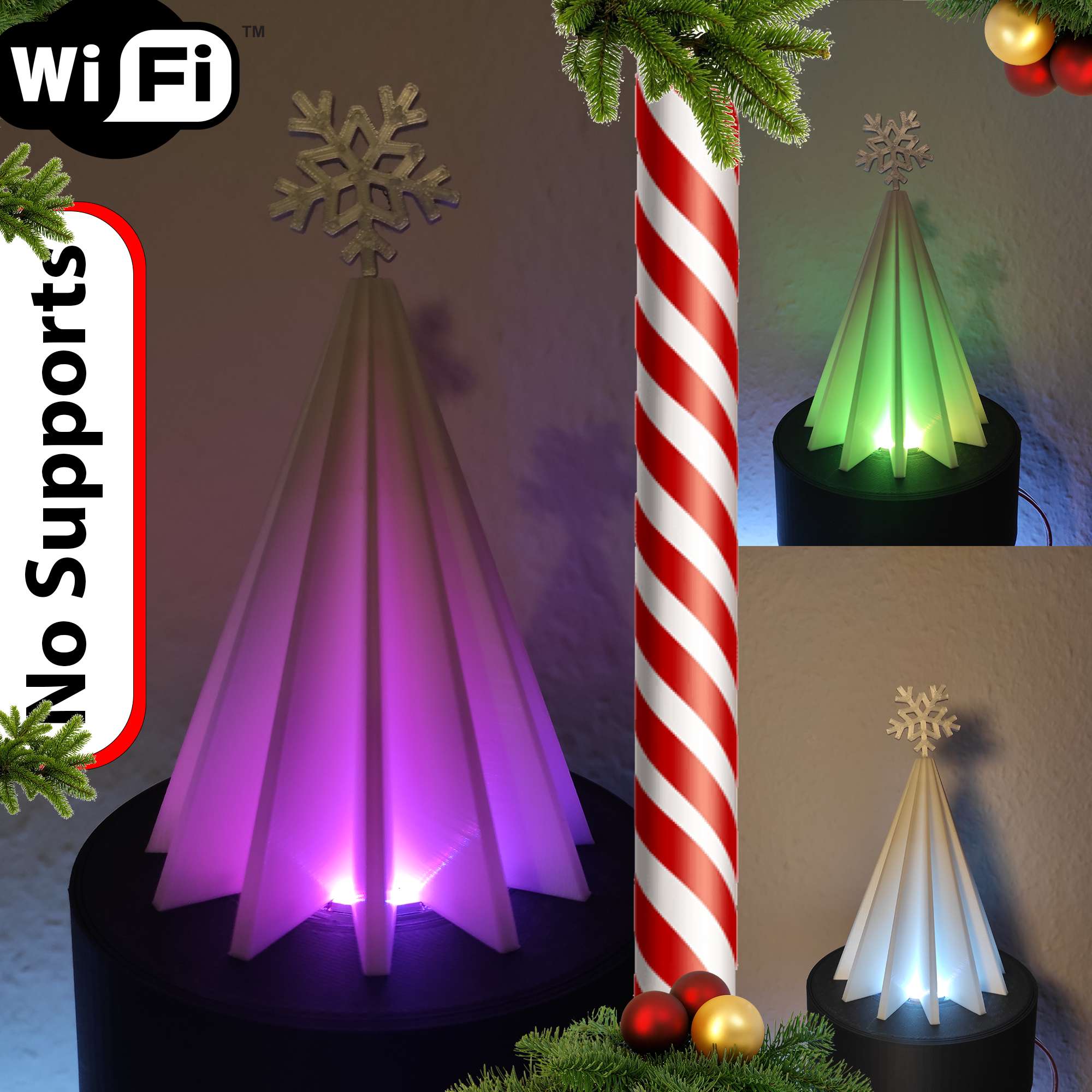 RGB Christmas Light! Wifi controlled and fully DIY! Xmas 3D models