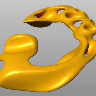 Gyroid Pendant #3