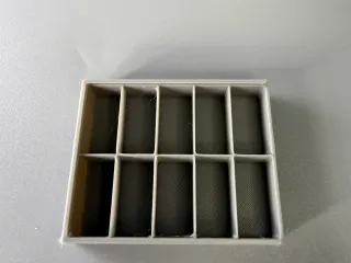 Toy Car Rack with grove for plexiglass
