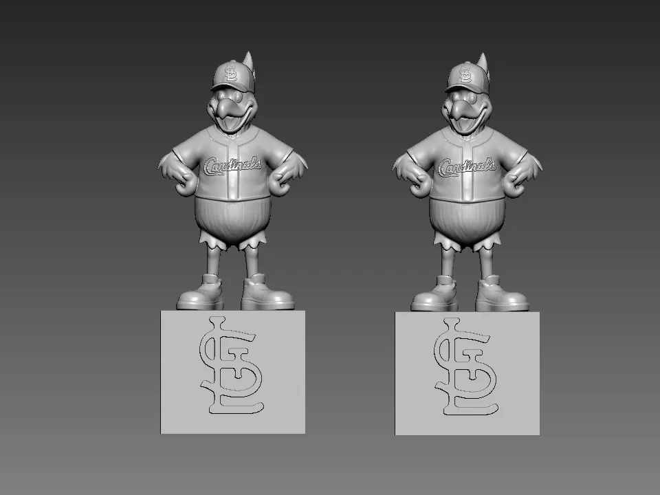 Sculptures & Artworks STL Download - MLB - St Louis Cardinals mascot ...
