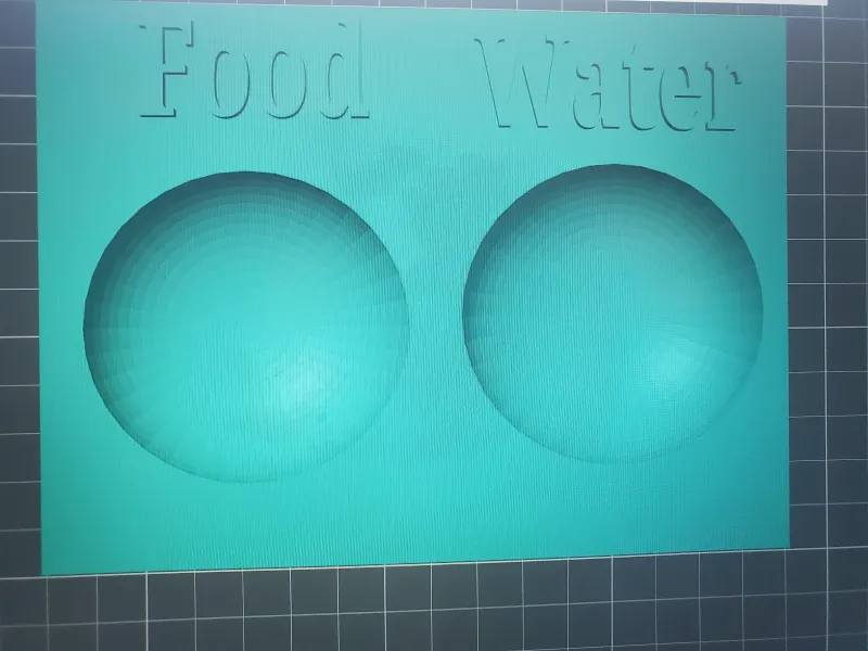 Pet food and water holder