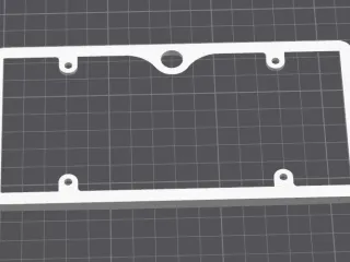 License plate frame