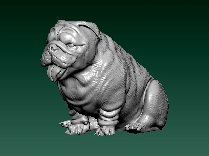 Pit Bull Terrier 3D printable vertical version