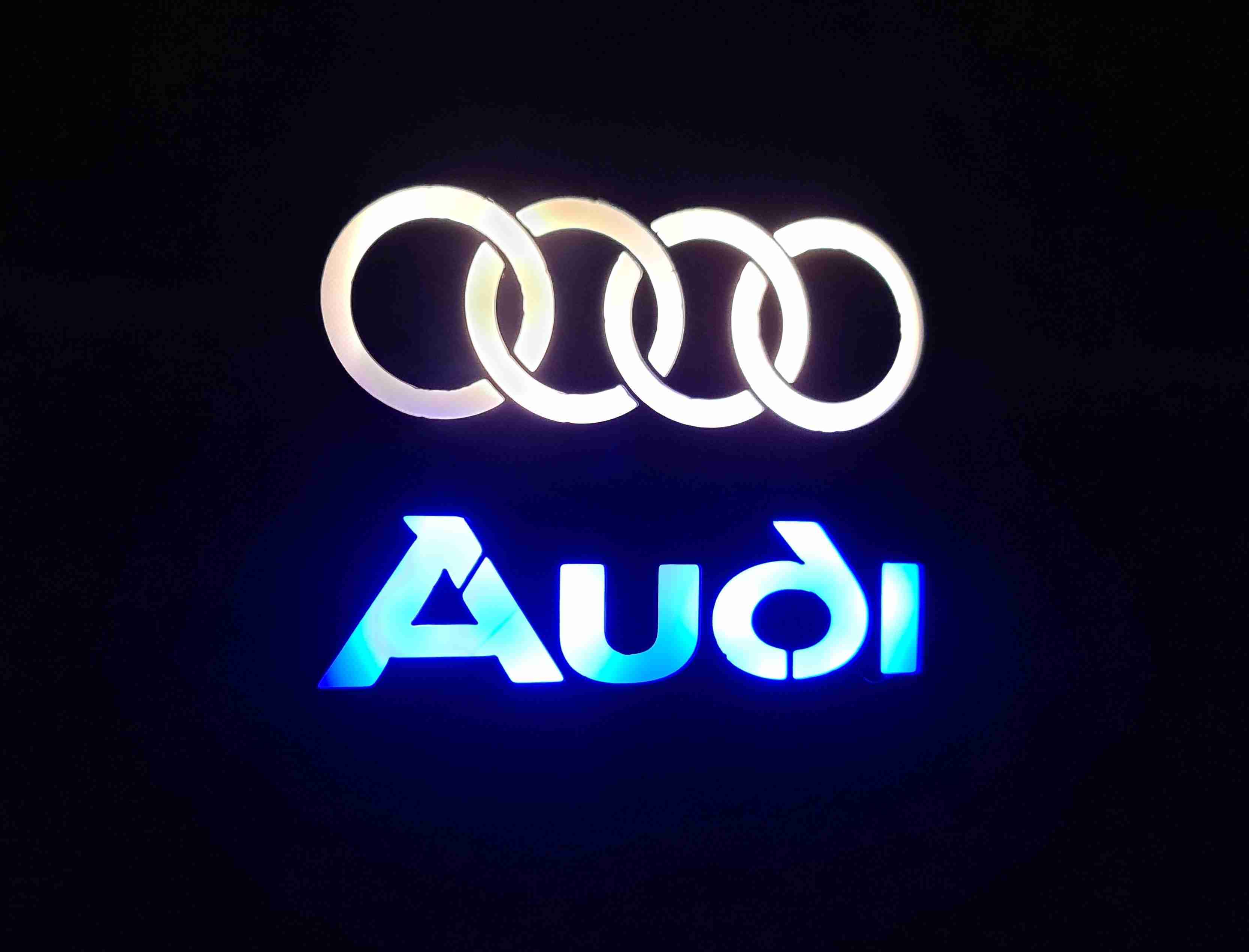 Audi LED Light Box Desk or Wall Mounted RS TT GT TTS QUATTRO 3D models download Creality Cloud