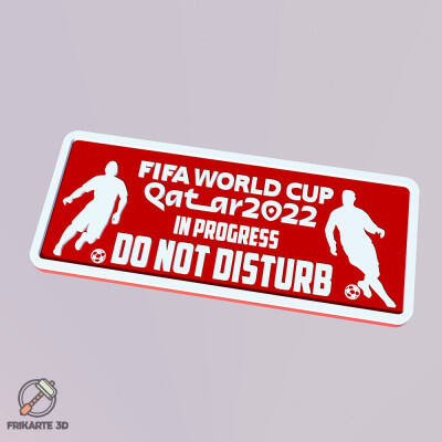 FIFA World Cup Qatar 2022 In Progress Plate 3d model