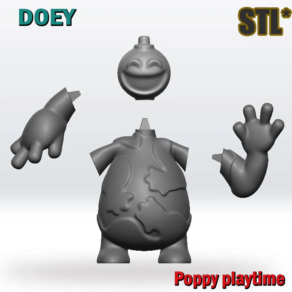 Doey the doughman STL 3D Model Poppy Playtime Chapter 4