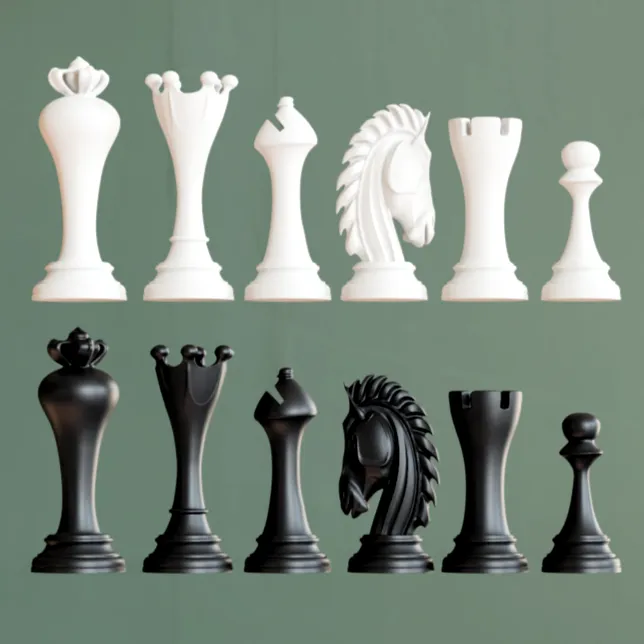 Elegant Chess Set  – Classic Luxury Staunton Style Pieces-1