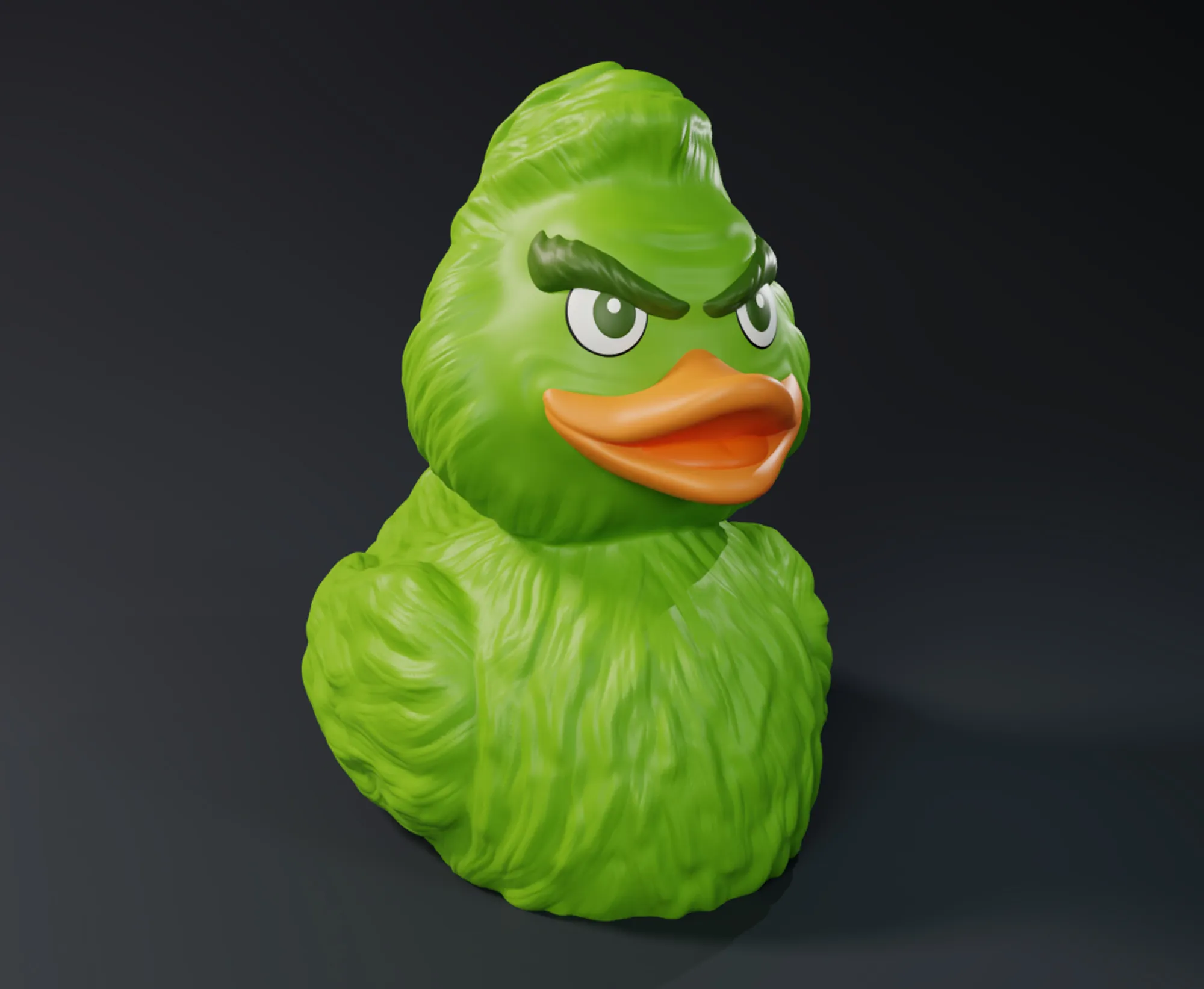Cute Grinch Rubber Duck