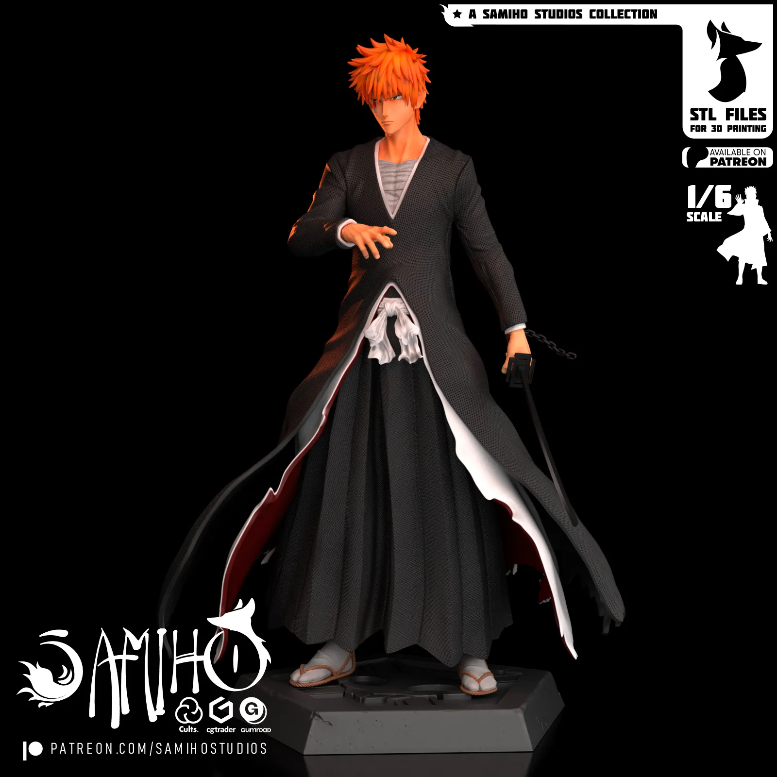 Personagens e Criaturas STL Download - Samiho Studios - Kurosaki