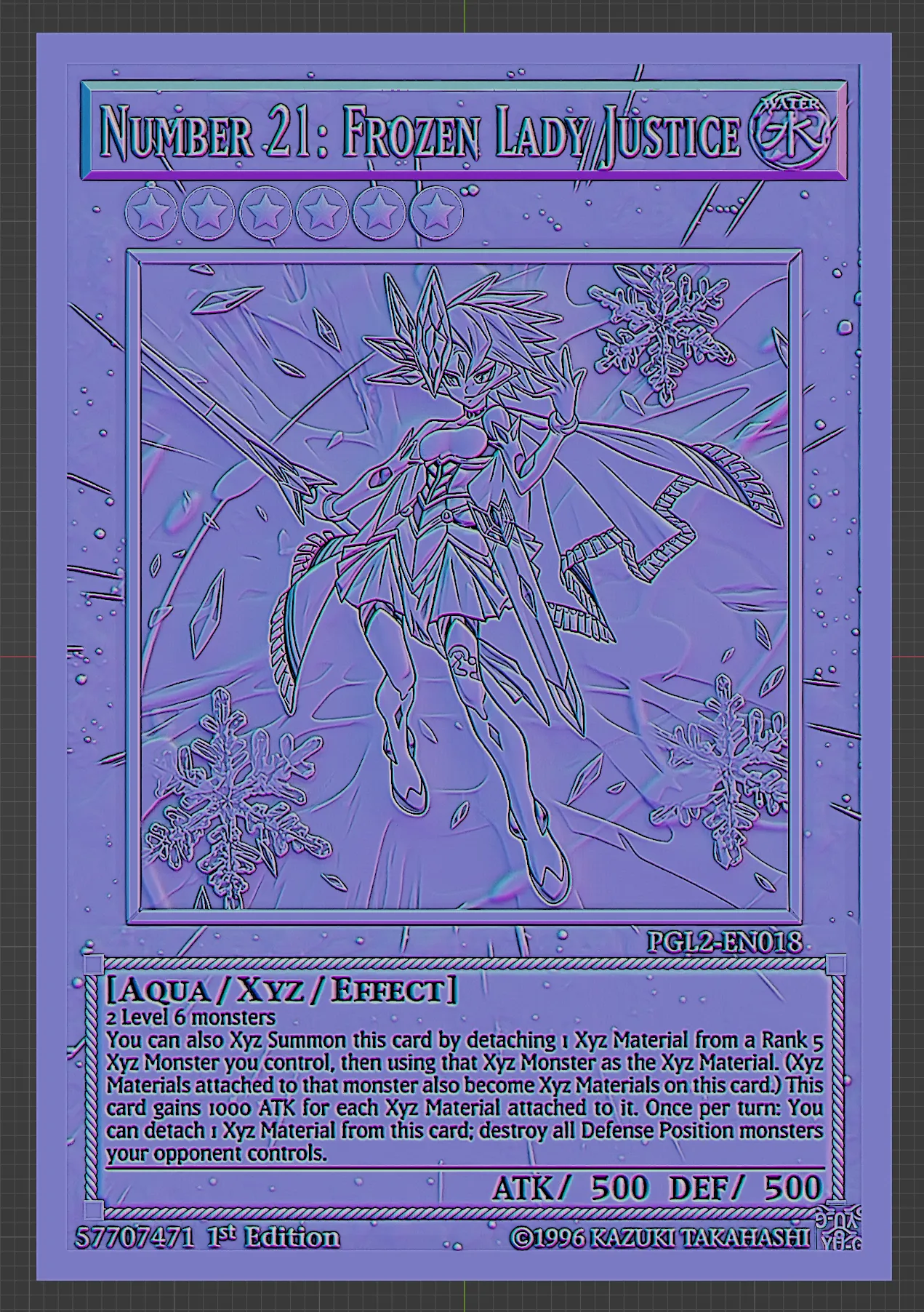 NUMBER 21: FROZEN LADY JUSTICE - YU-GI-OH!