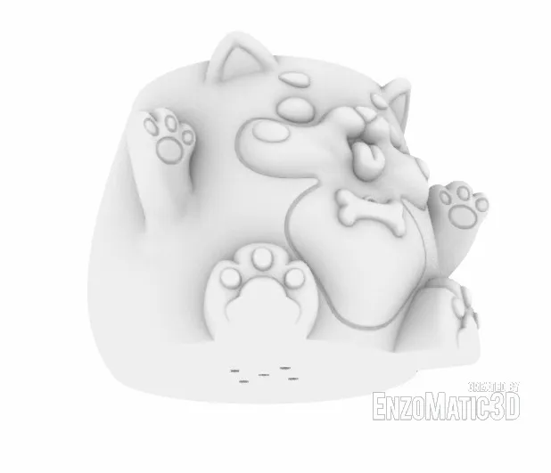 Shiba inu baby puppy dog flower pot pencil holder STL