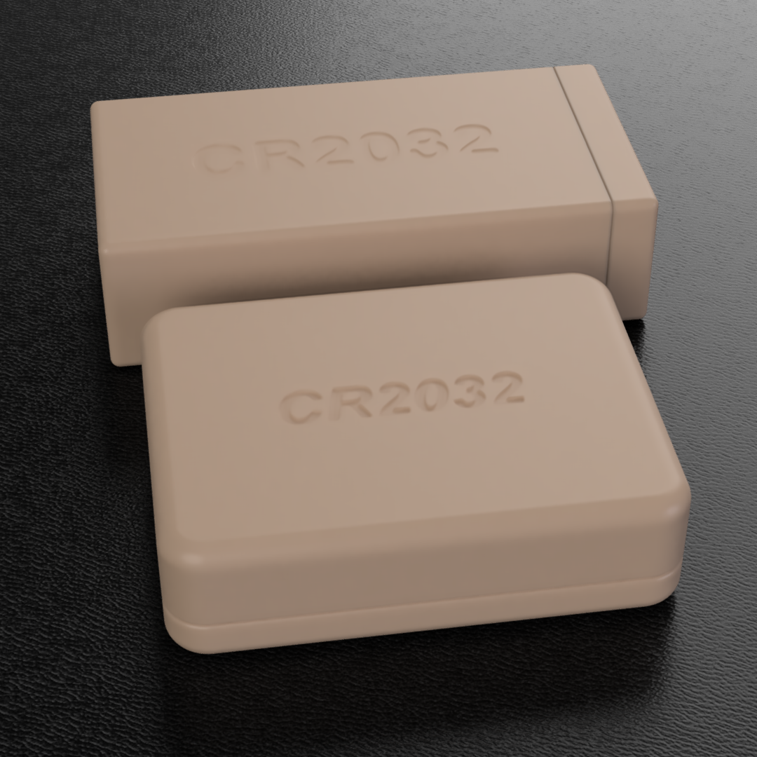 CR2032 Battery Holders - 3 Versions | 3D models download | Creality Cloud