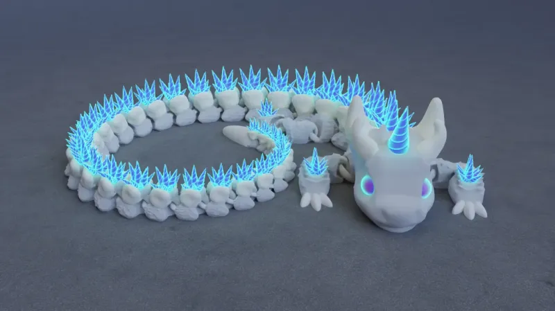 Home page module: Print in Place Articulated Unicorn Dragon