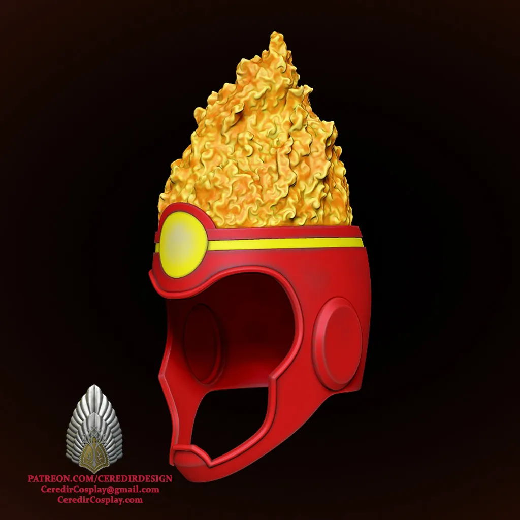 Firestorm Helmet DC 3D DIGITAL DOWNLOAD