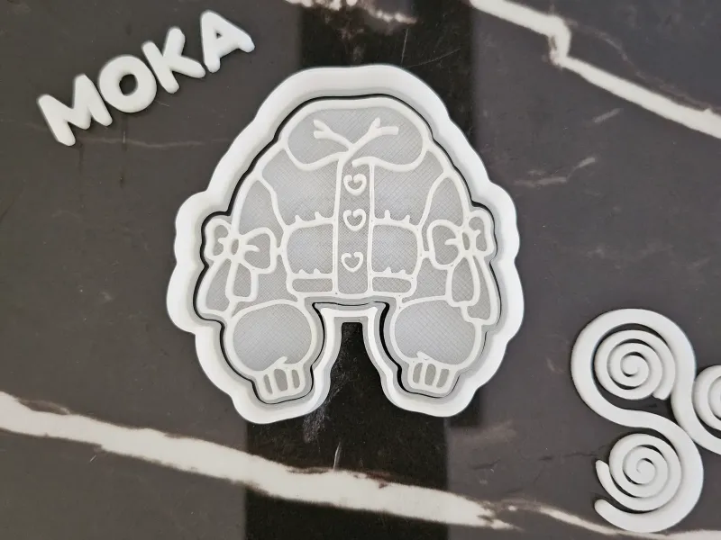 chaqueta mujer cortador de galleta