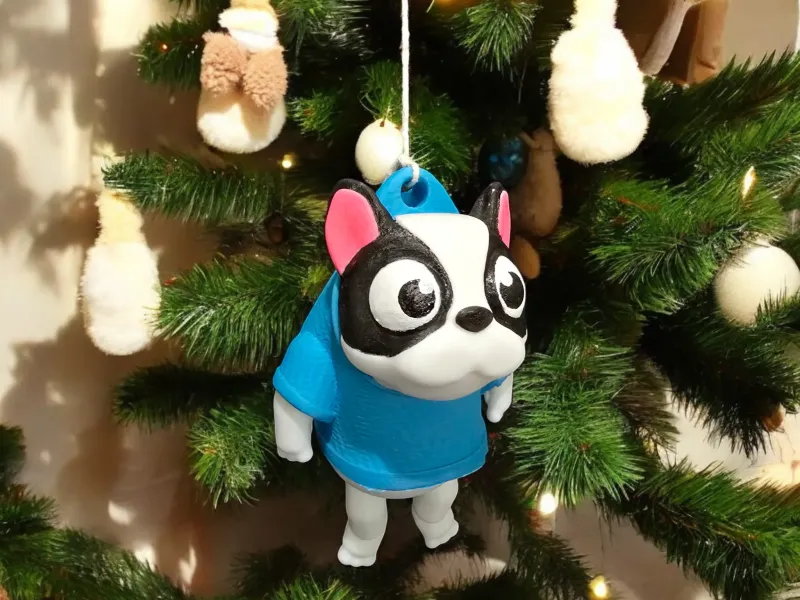 FrenchBullDog Christmas Ornament ( Support Free )