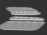 Grilles d'aération de capot BMW E36 E46-3