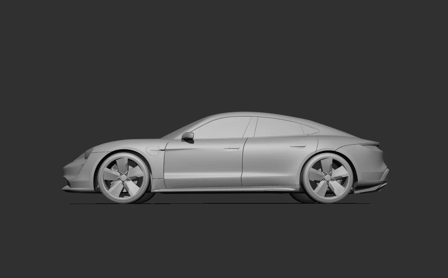 Porsche Taycan 3d print model