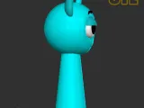 Sprunki Incredibox Sky Blue STL 3D Character Fanart-2