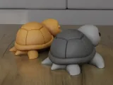 Cute Minimalist Turtle 3D Printable STL Model-7