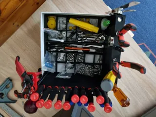 Toolbox for tools and bits and pieces