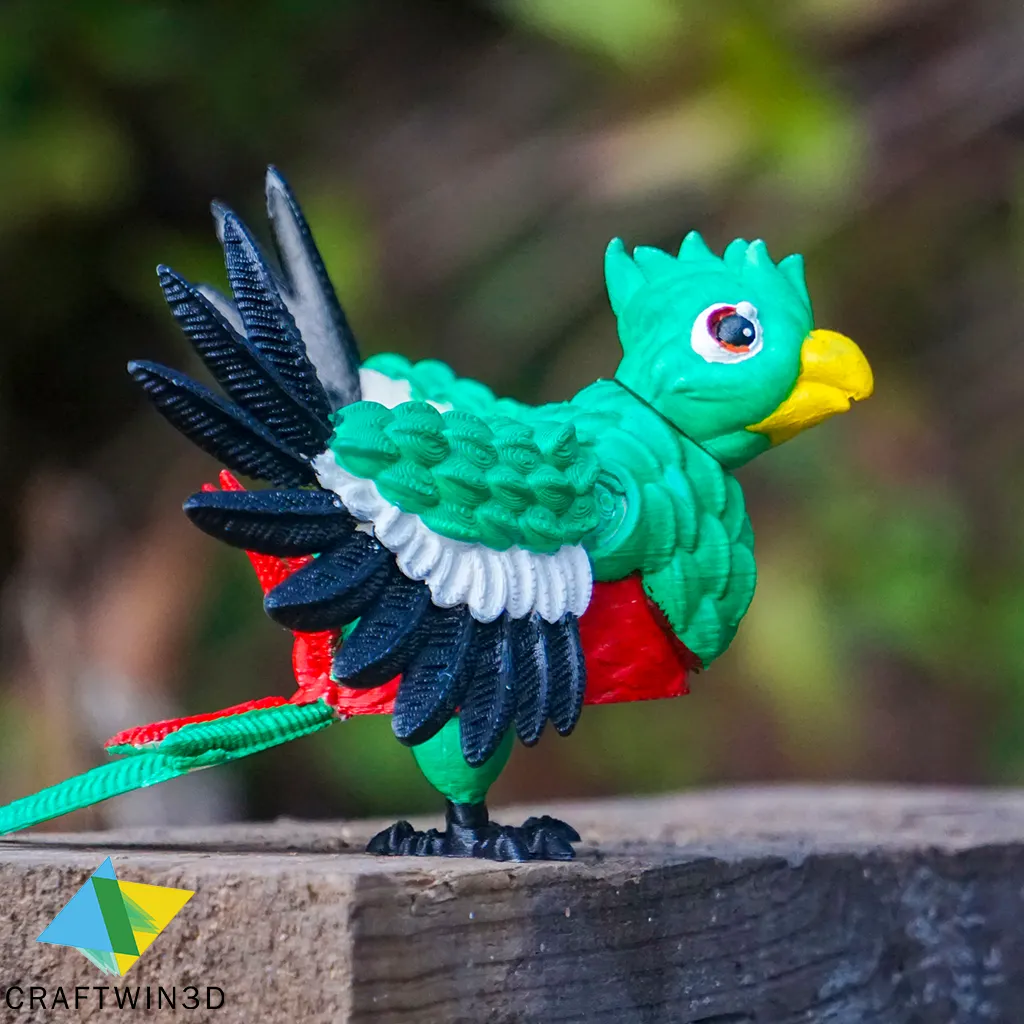 Print in place Flexy Quetzal
