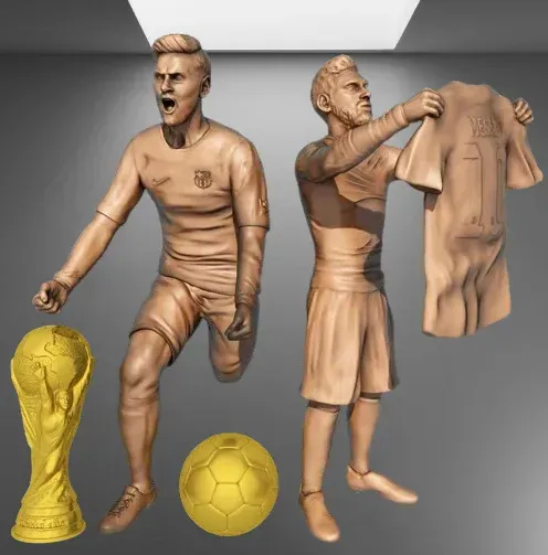 Jogador de futebol Lionel Messi STL