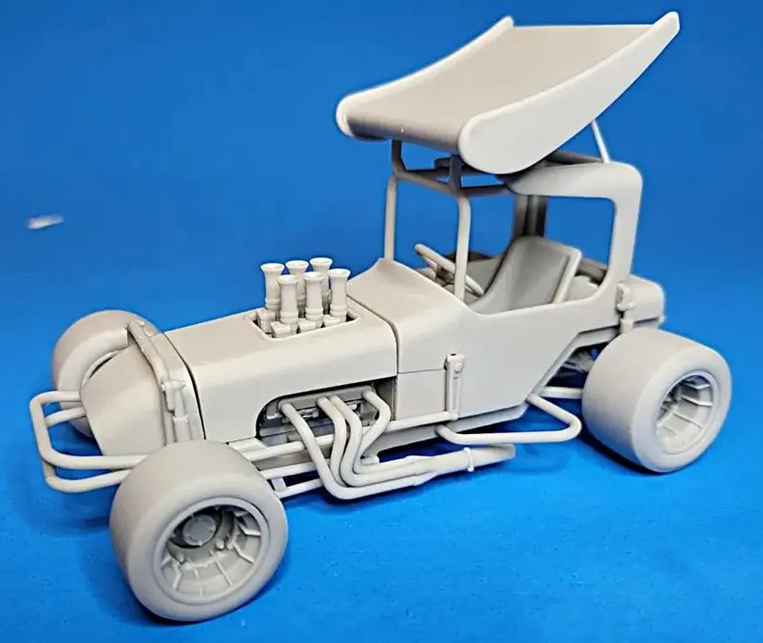 Vintage Winged Supermodified stock car Scale 1:25-0