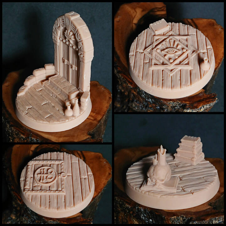 Lost Mage Tower 40mm base (Pre-supported Freebie)