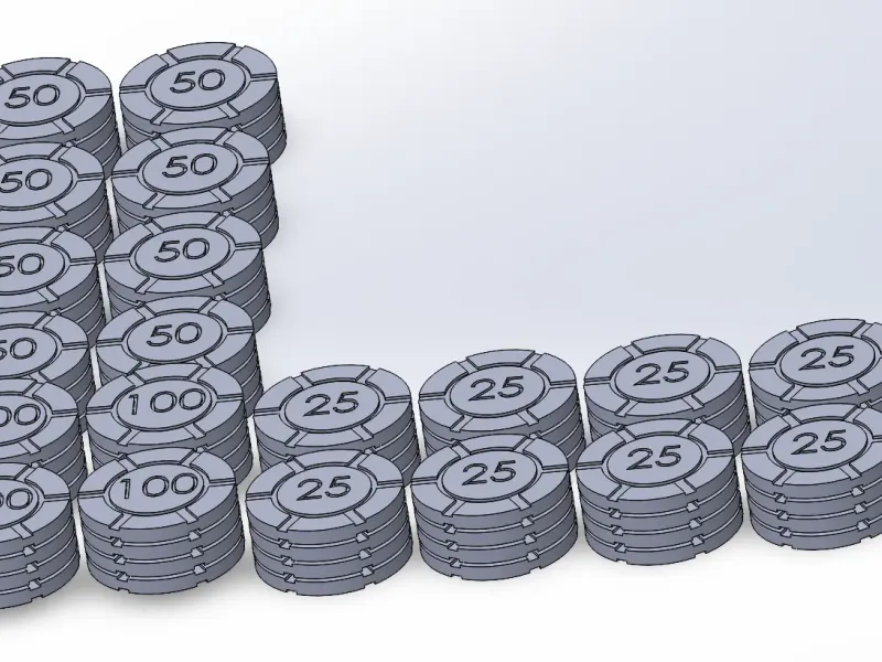 Conjunto de fichas de póquer