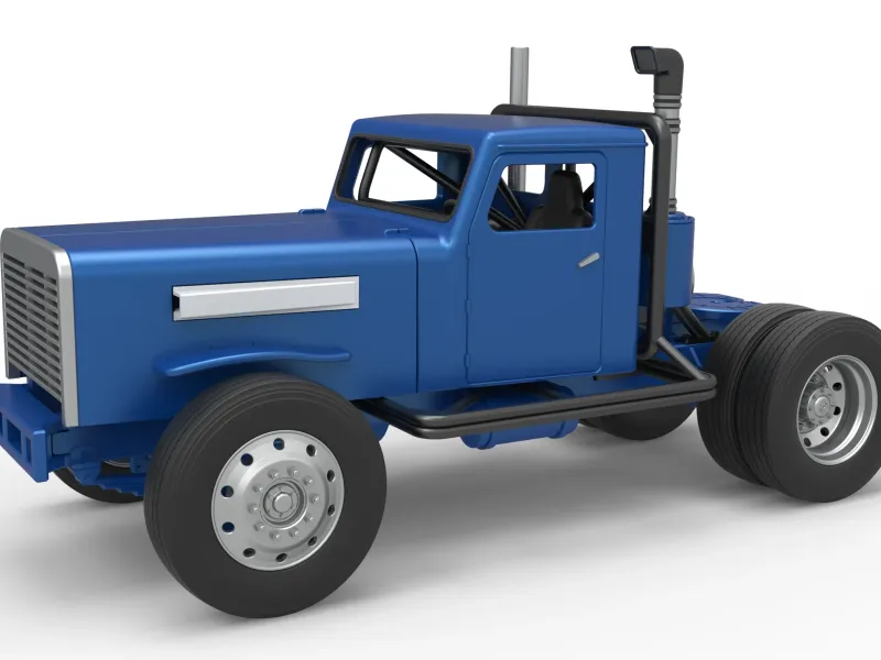 Vintage GATR Racing Semi truck Version 2 Scale 1:25