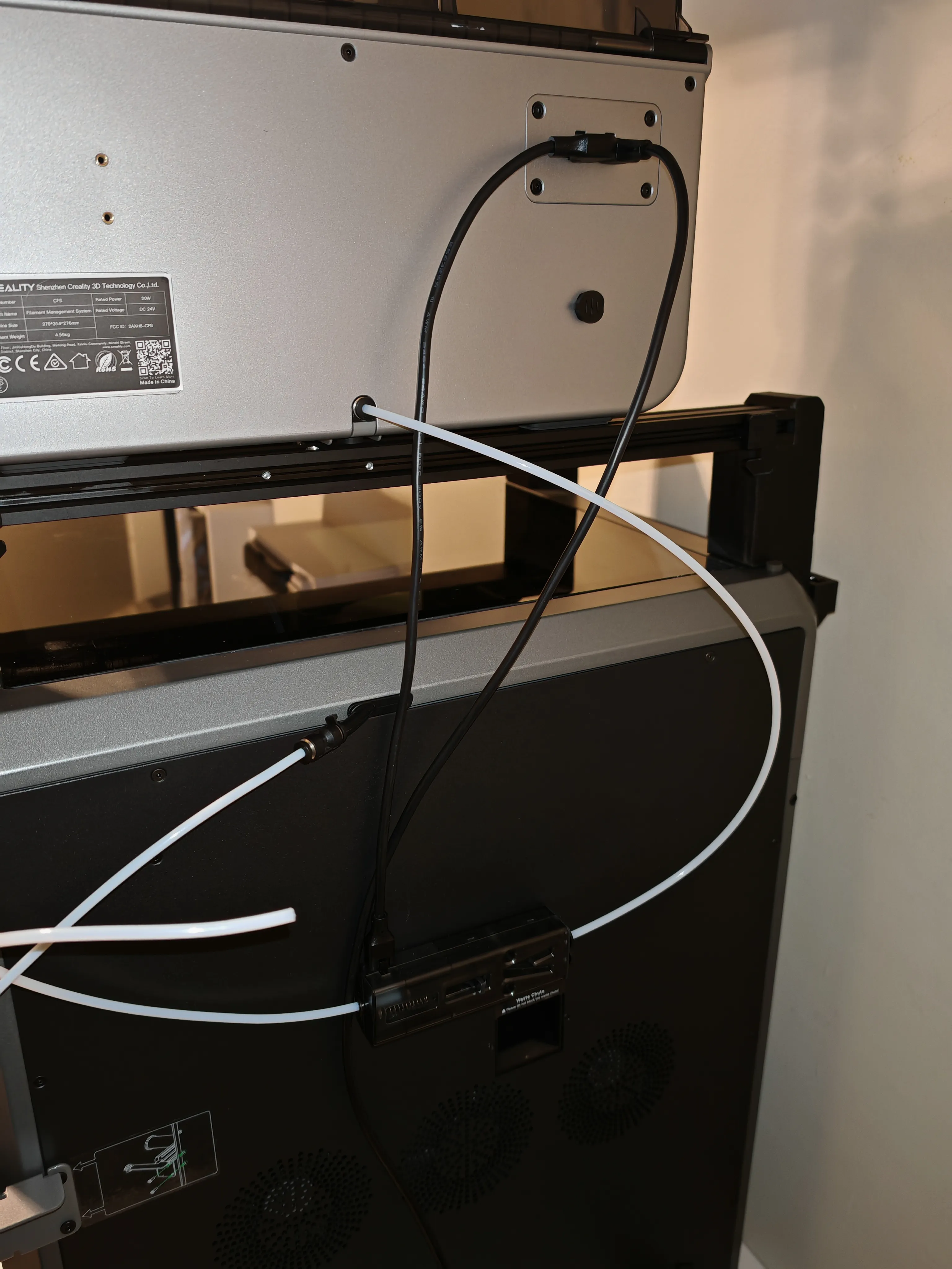 K2 CFS Riser using old printer aluminium profie 20x40x460mm