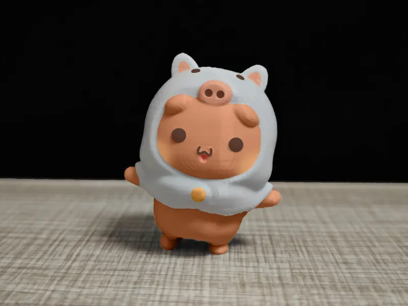 Couple Bear-pig_head cover_bubu