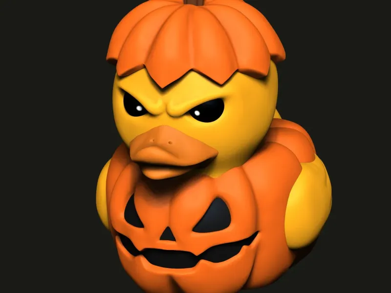 Pumpkin Duck - Duck halloween