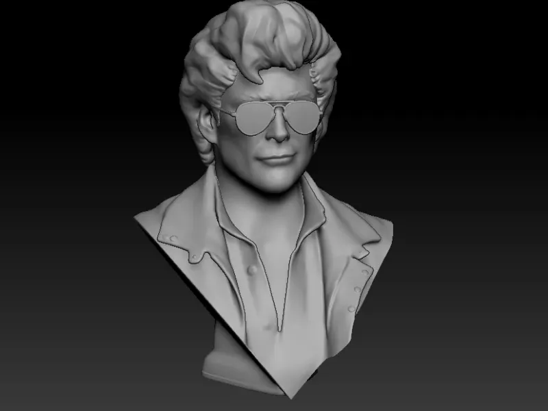 The Hoff - Michael Knight - Kitt - Knight Rider bust