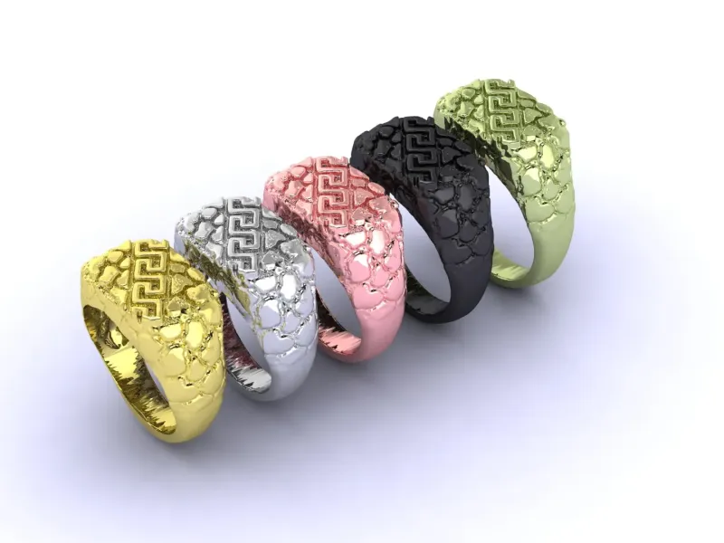 Jewelry Ring R001 5 MEASURES 3D print model