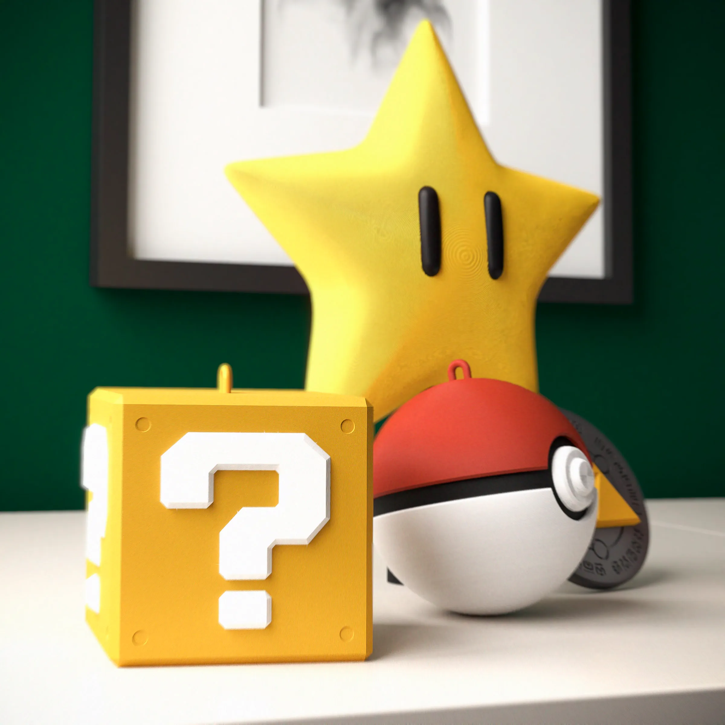 Nintendo-themed Christmas tree decoration
