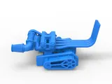 Engine of Top fuel Dirt dragster motorcycle Scale 1:25-5