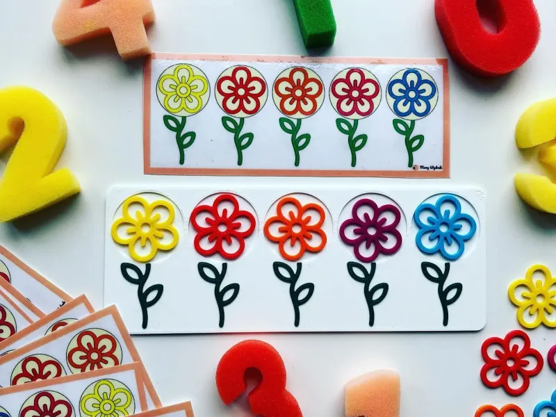Left-brain flower puzzle + PDF