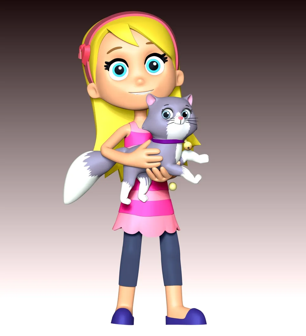 Katie And Cali Cat - PAW Patrol