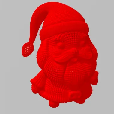 Cute knitted Little Santa Claus-0