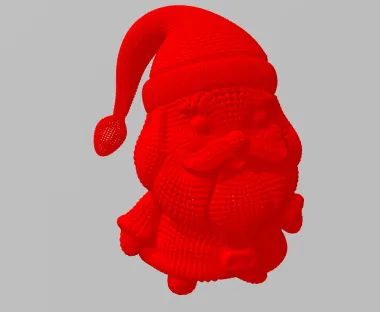 Cute knitted Little Santa Claus-0